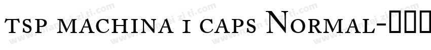 tsp machina 1 caps Normal字体转换